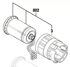 Moteur courant continu réf. 1 617 000 664 BOSCH